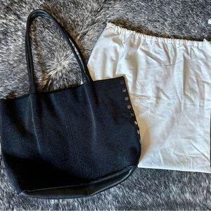 Hammitt Hobo Tote Bag: Limited Edition - black leather metallic glitter.